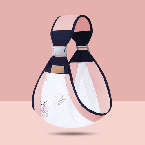 Breathable Adjustable Baby Carrier, Wrap Style, Quick Dry, Mesh, Thick Shoulder Straps, Newborn Baby Carrier For Babies 0 To 36 Months,cornel Powder*net Type