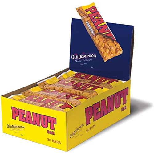 Old Dominion Peanut Block Bar, 1.65 Ounce - 36 Count Display Box, 36 Count (pack Of 1)