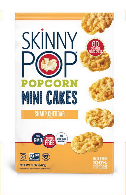 (price/case)skinnypop 5oz Sharp Cheddar Mini Cakes (12ct) Case