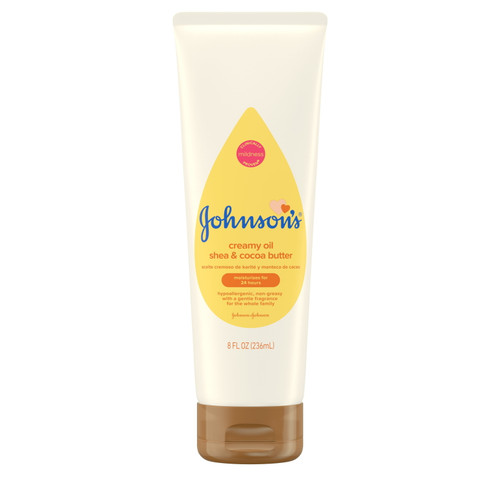 Johnson's Creamy Oil For Baby With Shea & Cocoa Butter, 8 Fl. Oz
