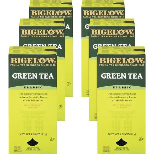 Bigelow Classic Green Tea Bags, 1.28 Oz., 28 Ct