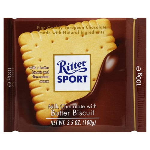 Ritter Sport 100g - Pack Of 5 - (butter Biscuit)