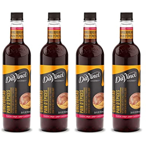 Davinci Gourmet Classic Gingerbread Syrup, 25.4 Ounce (pack Of 4)