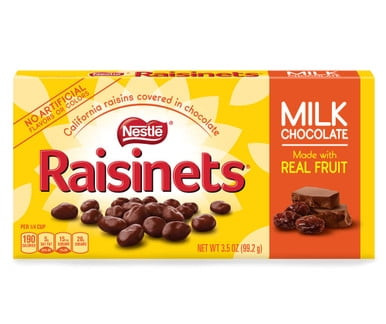 Nestle Raisinets Milk Chocolate Candy Raisins, 3.5 Oz Box (15 Boxes/carton)