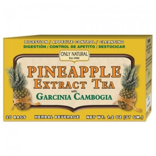 Only Natural Tea - Pineapple Extract - Garcinia Cambogia - 20 Tea Bags