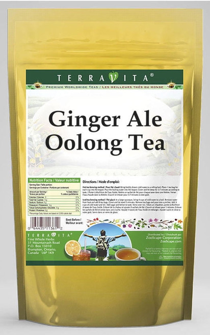 Terravita Ginger Ale Oolong Tea, (ginger Ale, Oolong Tea Bags, 50 Tea Bags, 1-pack, Zin: 542746)