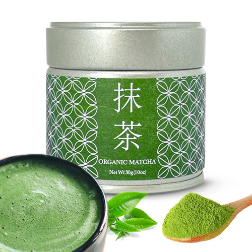 Kagoshima Tea Organic Matcha Green Tea Powder – 30g Ceremonial Grade Matcha – Premium Organic Matcha With Natural Sweetness And Grassy Taste – Easy Brewing Matcha