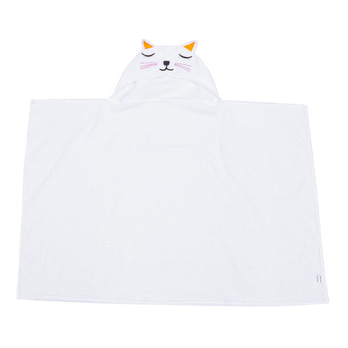 Hemoton Unisex Cartoon Absorbent Hooded Bath Towel Shower Bathrobe For Baby Kids Toddler