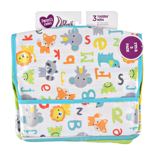 Parent's Choice 3 Pack Canvas Bib Set