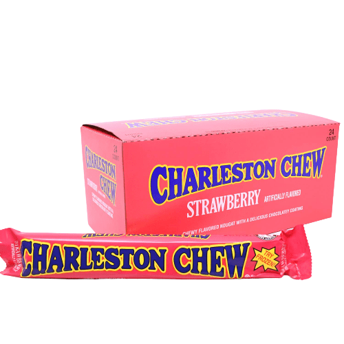 Charleston Chew Bar Strawberry 53g Bars (24 Pack)