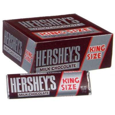 Hershey's Chocolate Candy Bars, King Size (pack Of 18)