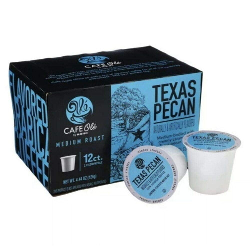 Cafe Ole By H-e-b Texas Pecan Medium Roast Single Serve Coffee Cups - 12 Pods