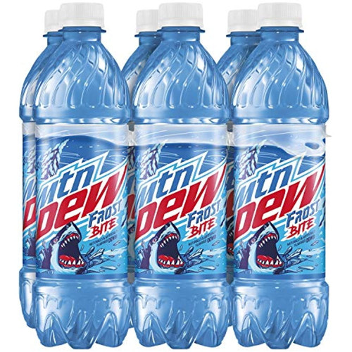 New Limited Edition Mountain Dew Frost Bite, 16.9 Fl Oz Bottle, 6 Count