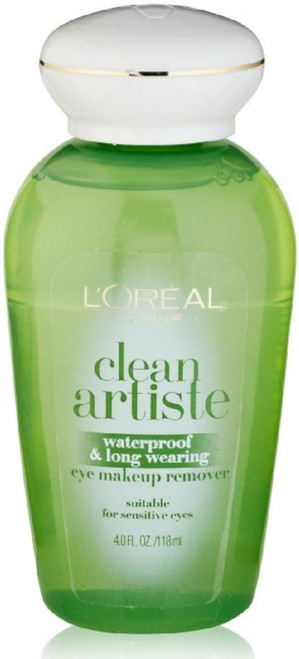 L'oreal Paris Clean Artiste Waterproof & Long Wearing Eye Makeup Remover 4 Oz (pack Of 4)