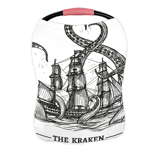 Abphqto Ship Octopus Nursing Cover Baby Breastfeeding Infant Feeding Cover Baby Car Seat Cover Infant Stroller Cover Carseat Canopy Breathable