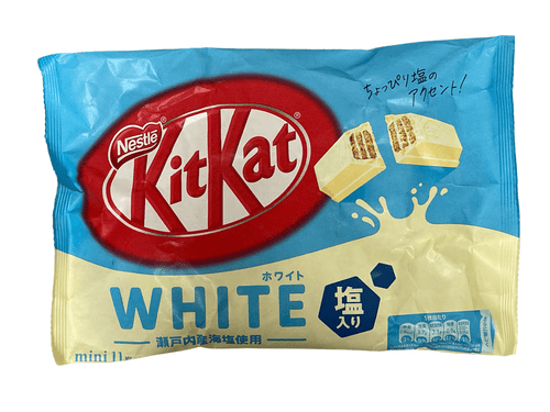 Japanese Kit Kat Sea Salt Flavor Kitkat White Chocolates Bar; 11 Mini Bar