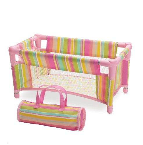 Manhattan Toy Baby Stella Take Along Travel Crib Pack And Play Accessory For Nurturing Dolls