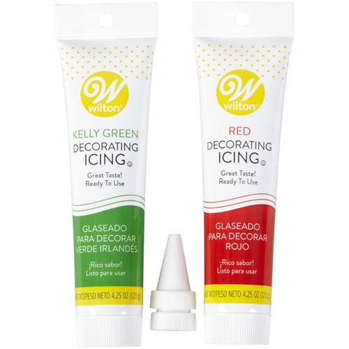 Wilton Green And Red Decorating Icing Set, 8.5 Oz.