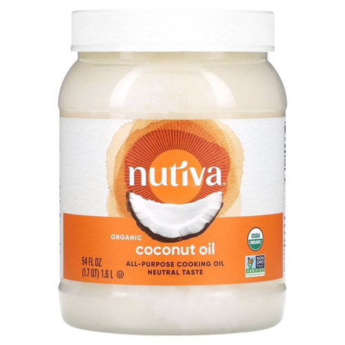 Nutiva, Organic Coconut Oil, All-purpose Cooking Oil, 54 Fl Oz