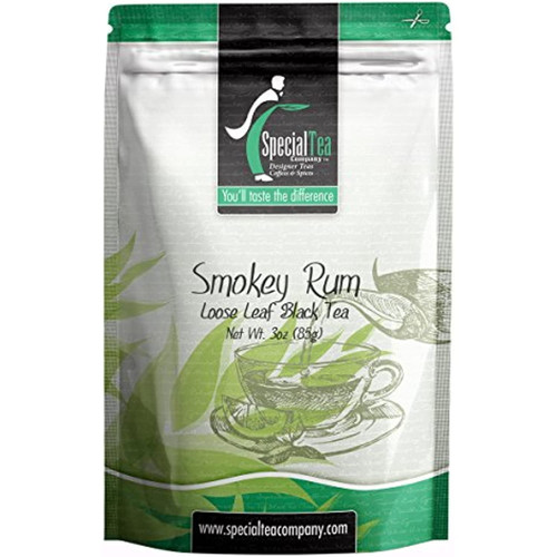 Special Tea Smokey Rum Black Tea, Loose Leaf, 3 Ounce
