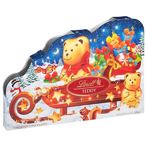 Lindt Teddy Sleigh Holiday Assorted Chocolate Advent Calendar, Box Of Assorted Chocolates, 9.3 Oz. Box (2022)