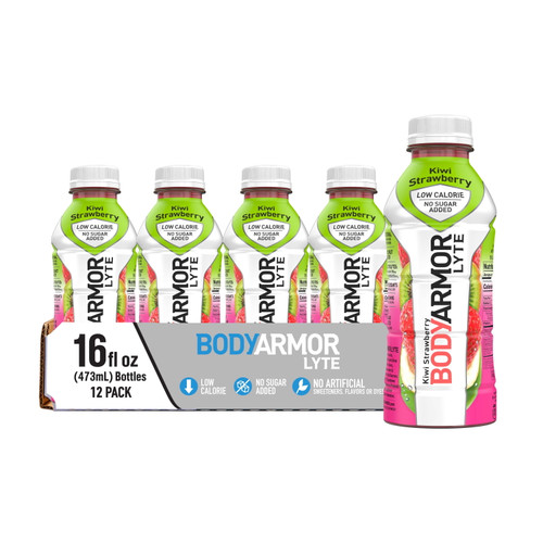 Bodyarmor Lyte Sports Drink Kiwi Strawberry, 16oz 12ct