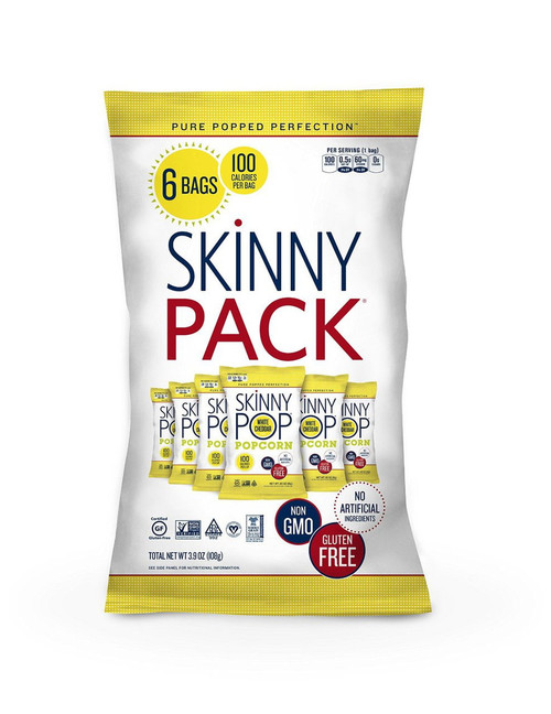 (price/case)skinnypop Popcorn 445 Skinnypop 0.65oz White Cheddar Skinnypack (6ct) Case