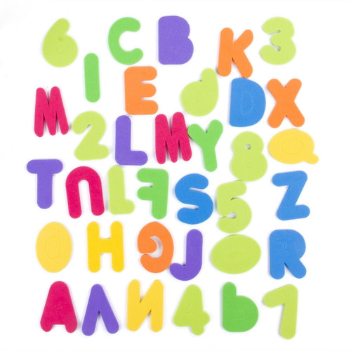 36pcs Baby Kids Children Floating Bathroom Bath Tub Toys Foam Letters Numbers Bathroom Accessories Sets