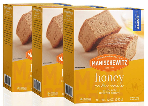 Manischewitz Honey Cake Mix 12oz 3 Pack Baking Pan Included, Easy To Bake