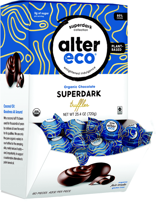 Alter Eco - Superdark Truffle Organic Chocolate, 60 Ct.