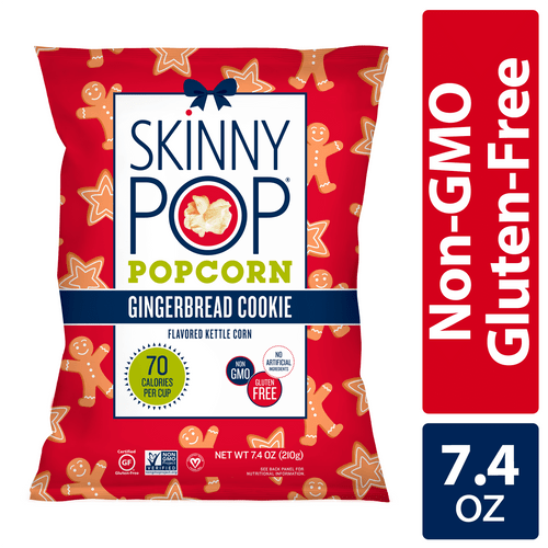 Skinnypop Gingerbread Cookie Kettle Corn Popcorn, Gluten-free, 7.4 Oz