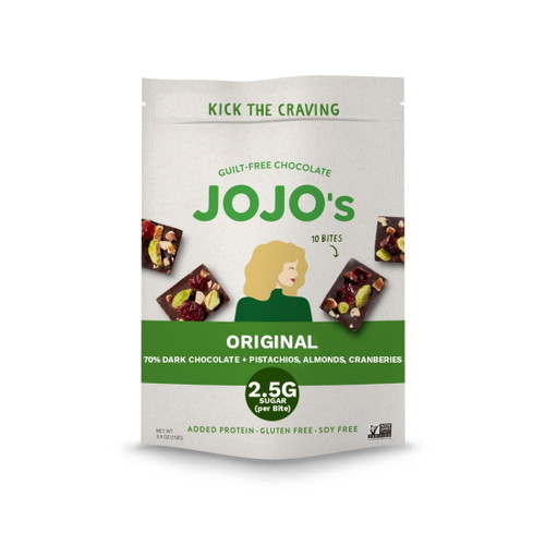 Jojo's Chocolate Original Vegan Dark Chocolate Candy Bars, 3.9 Oz Pack Of 6