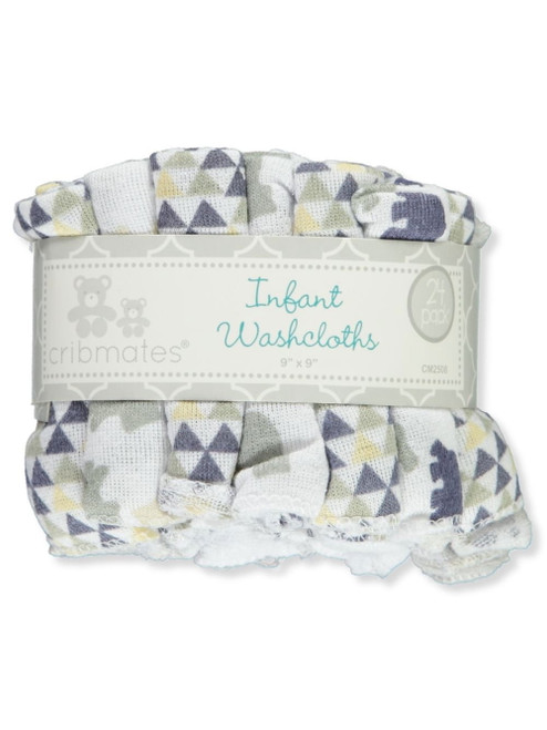 Cribmates Baby Boys' 24-pack Washcloths