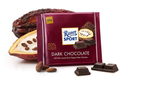 Ritter Sport - Halbbitter 50% Cocoa 1pc