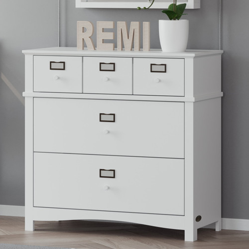 Graco Story 3 Drawer Customizable Classic Vertical Dresser White Finish