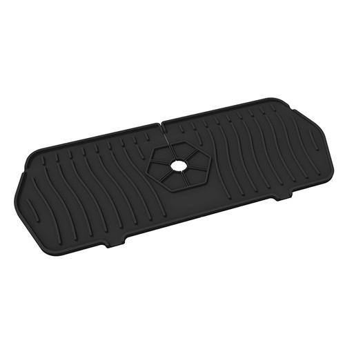 Plneik Silicone Sink Faucet Pad, Drip Protector Splash Countertop, Rubber Drying Mat Sink Splash Guard For Kitchen Bathroom Bar Countertop Protect