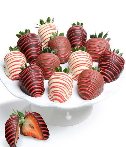 From You Flowers - Red Swizzle Chocolate Covered Strawberries