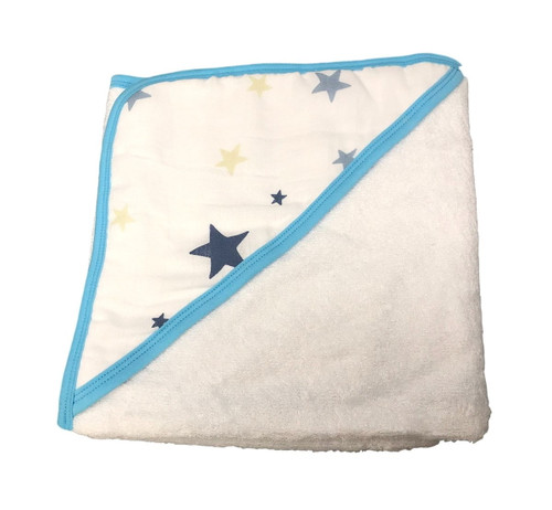 100% Bamboo Rayon Baby Bath Towel (blue Twinkle) 30"x30"