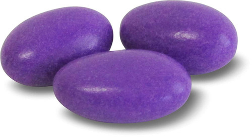Purple Jordan Almonds By Its Delish, 3 Lbs Bulk  Sugared Almond Nut With Sweet Hard Candy Coating - Prefect For Wedding, Bridal And Baby Showers, Party Buffets - Usa Made, Vegan & Kosher