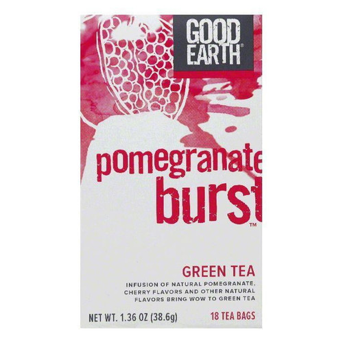 Good Earth Pomegranate Burst Green Tea 18 Ct (pack Of 6)