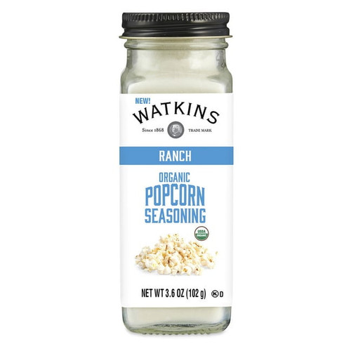 Watkins Inc. Organic Popcorn Seasoning - Ranch 3.6 Oz Jar Pack Of 3