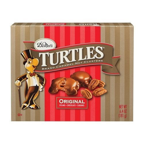Demet's Turtles Caramel Nut Clusters Gift Box, Original, 6.4 Oz