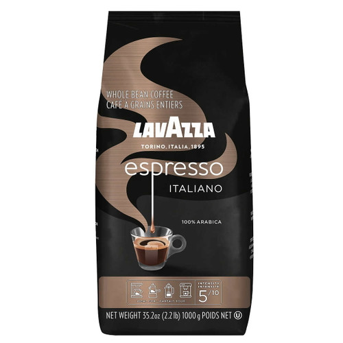 Lavazza Caffé Espresso 100% Premium Arabica Coffee, Whole Bean, 2.2 Pounds