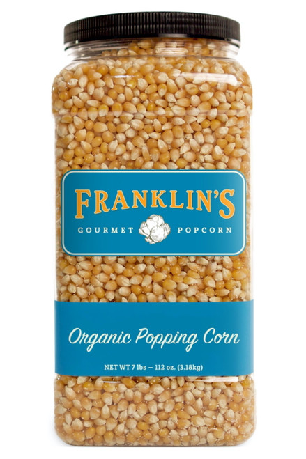 Franklin’s Popcorn Gourmet Organic Popping Kernels, 7 Lbs