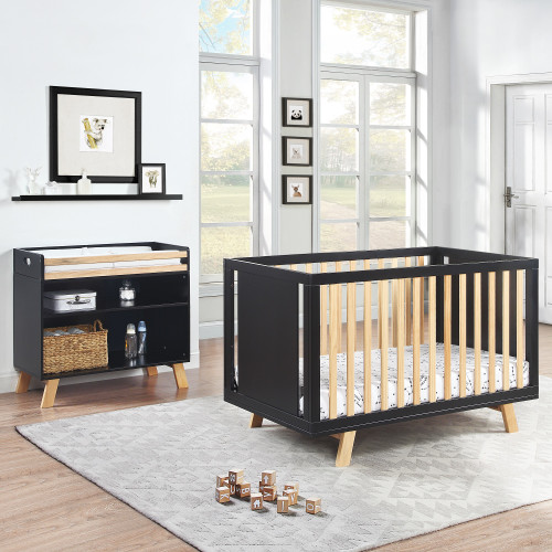 Suite Bebe Livia Crib Black/natural