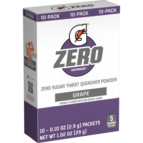 Gatorade Zero Powder 10pk Grape
