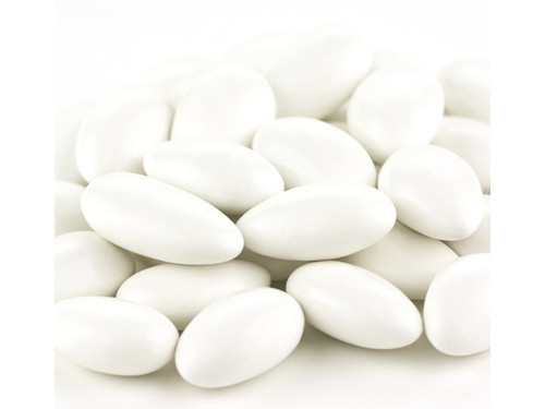 White Jordan Almonds White Candy Almonds 1 Pound