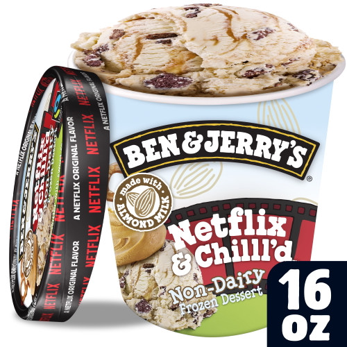 Ben & Jerry's Non-dairy Frozen Dessert Pint Netflix & Chillled 16 Oz