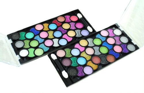 66 Color Neon & Glitter Eyeshadow Makeup Kit