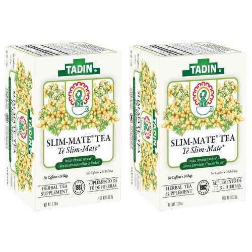 Tadin Slim-mate Herbal Tea. Caffeine-free Dieter's Tea. Calming And Soothing Weight Loss Aid. 24 Teabags. 1.18 Oz. Pack Of 2